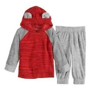 Baby Boy Microfleece Bear 2 Piece Set, by Jumping Beans 24 mos, New with Tags